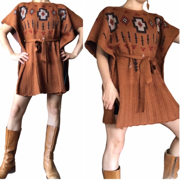 Pendleton Ashcreek Wool Knit Poncho XS/S - Picture 2 of 15